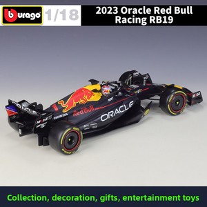 Bburago 1:18 2023 <span class=keywords><strong>Red</strong></span> <span class=keywords><strong>Bull</strong></span> Racing RB19 # Modèle de voiture de Formule 1 en alliage métallique miniature Max Verstappen pour collectionneurs, cadeau, vente en gros - Product Image 4