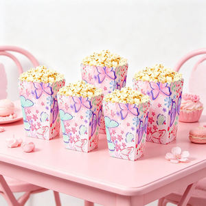 Butterfly Candy <b>Box</b> Princess Gift Fairy Popcorn <b>Box</b>-Recycled Materials Rigid for Snacking Customizable Wedding <b>Party</b> Supplies - Product Image 5