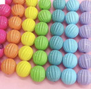 14mm AB <strong>Magic</strong> Pumpkin Acrylic Loose <strong>Beads</strong> Colorful DIY Jewelry Bracelet Necklace Beaded Pens Accessories Shiny Girl - Product Image 5