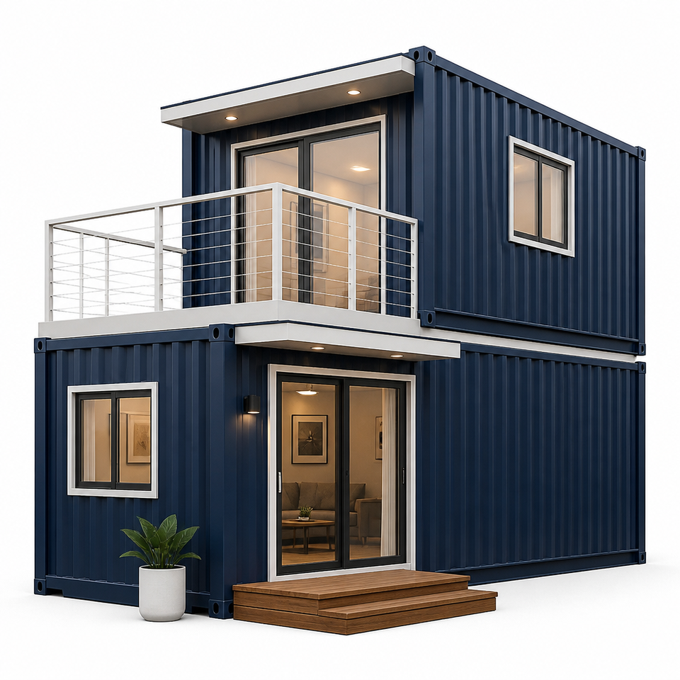 Solar Ready Double Wing Expandable Villa Off Grid Solar Ready Battery ...