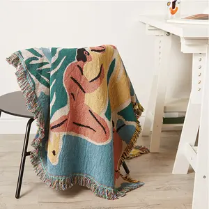 Personalized Woven Blanket Tapestry Custom Jacquard Woven Blanket