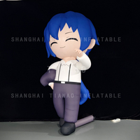 Personnage animé gonflable de poupée gonflable de fille de fille gonflable pour la décoration ou la publicité ou les événements