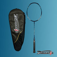 Dmantis Raquette de badminton haute tension de haute qualité 4U 28lbs Raquette de badminton professionnelle en fibre de carbone