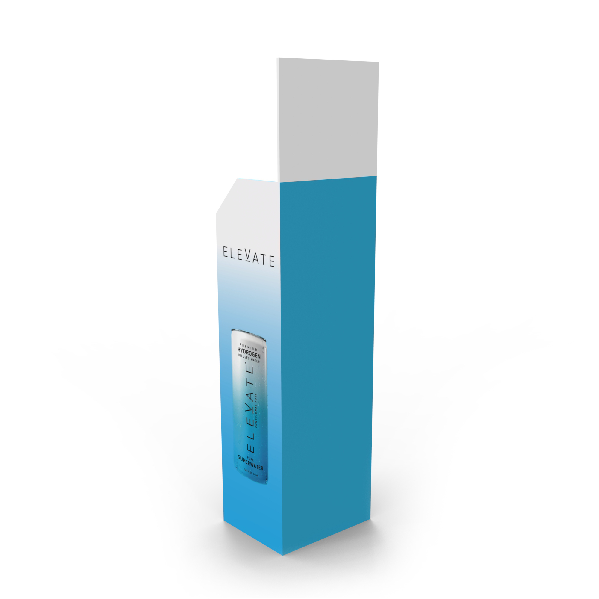 Alkaline Super Water Cardboard Display Stand New Design Pop Rack for Stores — view 6