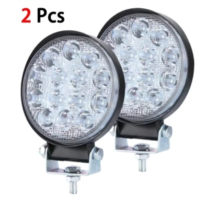 Maidsail Valesun, Nueva Llegada, LYD-42WR, Luz de Trabajo de 14 LED, Faros Delanteros Redondos Blancos de 12V 24V para Camiones, SUV, Faros Delanteros de Ingeniería LED - Product Image 1