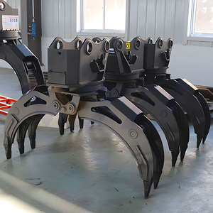 Accesorios para maquinaria <span class=keywords><strong>de</strong></span> construcción Piezas <span class=keywords><strong>de</strong></span> excavadora Mini excavadora Log Grapple con <span class=keywords><strong>enganche</strong></span> rápido - Product Image 2