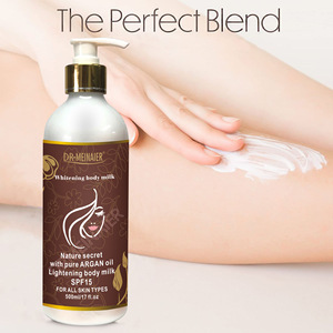 Huile d'argan 500ml Nature Vitamine C Lait hydratant en profondeur blanchissant Crème pour le corps - Product Image 4