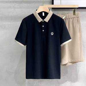 เสื้อเชิ้ตผู้ชายผ้าไหมน้ำแข็งแบบเรียบสำหรับงานทางการ ขายส่ง รับสั่งทำพร้อมพิมพ์โลโก้ แขนสั้น แห้งเร็ว - Product Image 4
