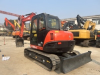 À vendre : Excavatrice Kubota KX080 d'occasion, fabriquée au Japon, 8 tonnes, en bon état