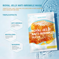 Masque hydratant et raffermissant au collagène et à la gelée royale, extrait de peau de glace, masque cristallin pour le visage, vente en gros