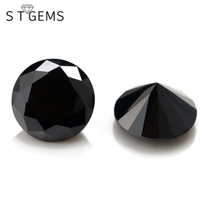Vendita calda Lab <span class=keywords><strong>diamante</strong></span> <span class=keywords><strong>nero</strong></span> taglio rotondo Cubic Zirconia <span class=keywords><strong>pietra</strong></span> 2mm cz pietre prezzo - Product Image 3