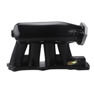ท่อร่วมไอดีสำหรับ Honda Civic Si K20Z อลูมิเนียม สีดำเงิน พร้อมชุดลิ้นปีกผีเสื้อ - Product Image 2