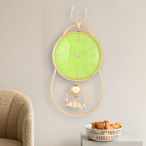 Stylish Wall <b>Clock</b> Analog <b>Battery</b> Powered Silent Decorative <b>Clock</b> For Living Room Bedroom Hotel Lobby - Product Image 2