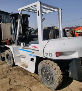 Montacargas Japonés con Motor Diésel de 5, 6 y 7 Toneladas, Configuración Alta, Modelo TCM FD70, Desplazador Lateral Hidráulico, Mástil de Dos Etapas, Sólido - Product Image 2