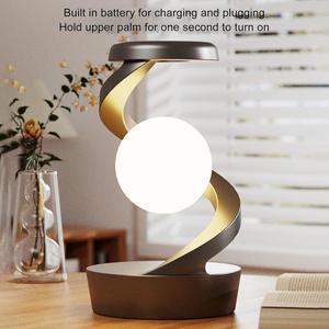 Lampe de table sans fil à suspension rotative, lampe de chevet moderne blanche, lampe de table RGB, lumière d'ambiance nocturne - Product Image 3