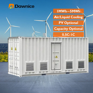 Système de stockage d'énergie solaire BESS avec armoire de batterie extérieure de 1MWh, 5MWh, 10MWh, en conteneur de 20 pieds ou 40 pieds, durée de vie de 10 ans - Product Image 1