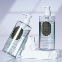 Bouteille en plastique PET transparente de 420 ml en gros, récipient liquide recyclable, bouteille vide personnalisée pour l'emballage cosmétique