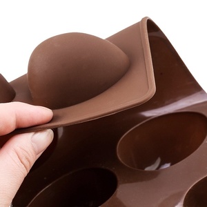 <span class=keywords><strong>Moule</strong></span> à gâteau en <span class=keywords><strong>silicone</strong></span> à 8 cavités en forme d'œuf, résistant à la chaleur, non toxique, réutilisable, de qualité alimentaire, pour la cuisson, la fabrication de <span class=keywords><strong>chocolat</strong></span> et de savon - Product Image 5