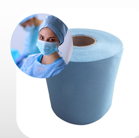 Matériel médical jetable médical de petit pain non-tissé antibactérien de tissu du poids léger 100% Pp Spunbond pour le chapeau bouffant