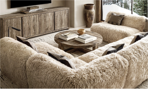 Sassanid Design New Arrival Design Award Contemporary American <strong>Yeti</strong> Sheepskin U-Sofa Sectional - Product Image 5