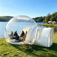 Dôme gonflable transparent en PVC sur mesure pour glamping, idéal pour hôtels, resorts, camping en plein air et événements à louer