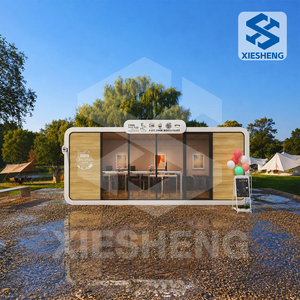Moderna Casa Prefabbricata Apple Cabin da 40 Piedi, Ufficio Portatile in Container <span class=keywords><strong>per</strong></span> Uso Commerciale all'Aperto - Product Image 1