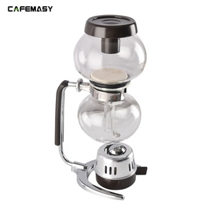 CAFEMASY Phong Cách Mới Kim Loại Cà Phê Siphon Ấm Đun Nước Chịu Nhiệt Cà Phê Maker Percolator 3 Ly Cà Phê Siphon - Product Image 4