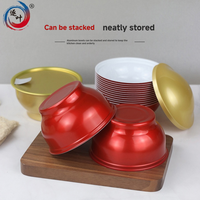 Bol en aluminium de qualité alimentaire, cuisson vapeur haute température, boîte de conserve à ouverture facile pour fruits de mer, viande, gâteaux, desserts, stockage d'aliments en conserve