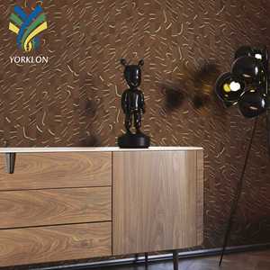 Papier peint écologique à effet bois appliqué à la main, <span class=keywords><strong>rouleaux</strong></span> de finition bois authentique pour salon moderne et mur d'accentuation de bureau - Product Image 1