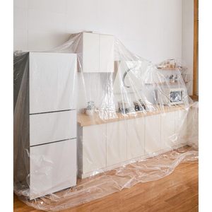 Lona de plástico de 10 pies x 25 pies, 2 mil, para proyectos de pintura - Product Image 6