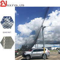 Filet anti-oiseaux HDPE durable personnalisable OEM Rouleau stabilisateur UV élevé PP Plastique Quad Filet anti-grêle Utilisation facile Abri d'auto Protection contre les vergers