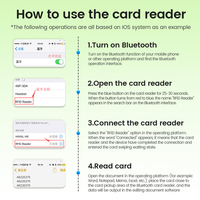 GYRFID R58C Mini Blue-tooth Reader 125Khz EM Rfid Card NFC Reader pour téléphone portable