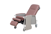 Fauteuil inclinable médical mobile à trois positions pour prélèvement sanguin avec repose-pieds pour patient