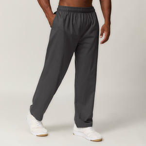 GCWAVE, pantalones casuales deportivos rectos de algodón puro para hombres, pantalones de chándal de color sólido para senderismo al aire libre para Otoño e Invierno - Product Image 3