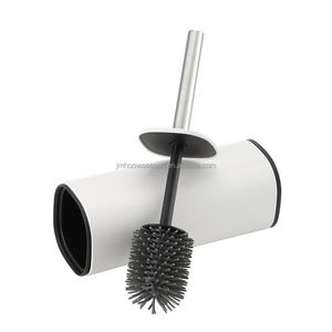 Juego de escobillas de baño de acero inoxidable 304 de estilo europeo SY, cepillos de limpieza con mango de inodoro - Product Image 3