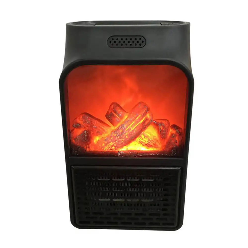 2で1ウォールマウント900ワット電気Flame HeaterとRemote Control Warmer Home Bedroom Office Warmer Radiator