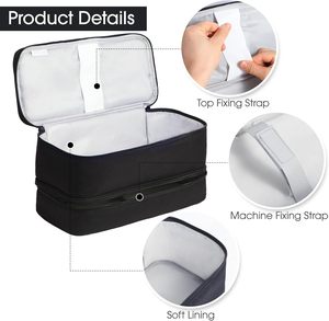 Bolsa Portátil de Doble Capa al por Mayor de Fábrica, Organizador de Almacenamiento para Herramientas y Accesorios de Peluquería - Product Image 5