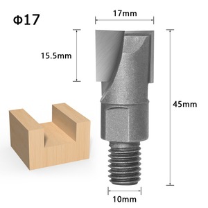 CNC Cleaning Bottom <strong>Router</strong> <strong>Bit</strong> Lock Milling Cutter Wood Woodworking <strong>Bit</strong> <strong>10MM</strong> Shank Milling Cutter Wood Carving Screw Thread - Product Image 6