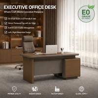 Bureau de direction minimaliste de qualité E0, plateau épaissi, petit bureau de direction moderne, personnalisable