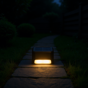 Luces solares para terraza, luces LED impermeables para exteriores, luz blanca cálida para patio, camino, valla, jardín, escaleras - Product Image 2