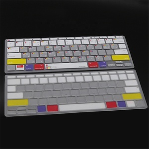Protector de piel de silicona con cubierta antipolvo para teclado colorido con idioma personalizado - Product Image 6