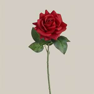 Rosas Artificiales Realistas al Tacto, Rosas de Tallo Único de Colores Variados, Venta al por Mayor de Fábrica para Halloween y San Valentín - Product Image 5