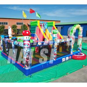Gran Parque Inflable Gigante para Niños, Zona de Juegos al Aire Libre, Ciudad de la Diversión, Tobogán Inflable Jumbo con Personajes para Niños - Product Image 3