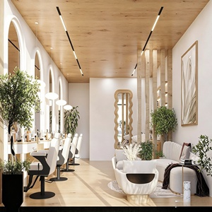 Muebles para Salón de Belleza y Spa, Diseño Interior Personalizado para Salón de Peluquería, Decoración y Renovación de Barbería - Product Image 1