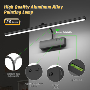 Lámpara de Pared para Cuadros, Recargable, Inalámbrica, con Control Remoto, 20 Pulgadas, LED Magnética Regulable, para Galería, Sala de Estar - Product Image 5