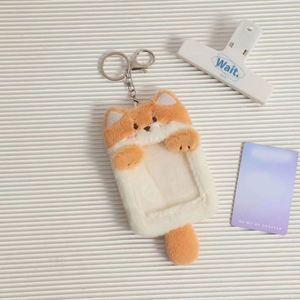 Fabric Animals Fluffy Photocard <b>Holder</b> Keychain Doll Plush Fabric <b>Card</b> <b>Holder</b> - Product Image 4