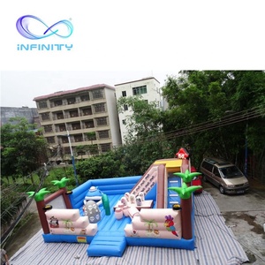 Grandes de productos ciudad inflable de la diversión gorila saltando juegos los niños <span class=keywords><strong>castillo</strong></span> con diapositivas para - Product Image 1