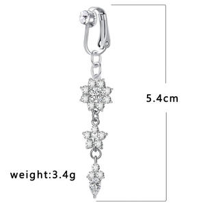 Clips de <span class=keywords><strong>nombril</strong></span> en cuivre sans perçage avec pendentif en forme de cœur et de papillon en strass, faux anneaux de <span class=keywords><strong>nombril</strong></span>, <span class=keywords><strong>bijoux</strong></span> de <span class=keywords><strong>nombril</strong></span> <span class=keywords><strong>pour</strong></span> femmes, tendance, nouveauté - Product Image 6