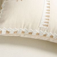 Housse de coussin brodée de palmiers de luxe - 45x45cm, en coton et lin, pour maison et hôtel tropicaux (design personnalisé)