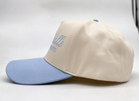 Cappellino da Baseball Snapback a 5 Pannelli Bicolore 100% Cotone con Ricamo Personalizzato e Visiera Curva Strutturata